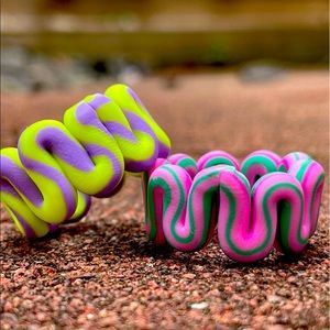 2pcs hollow out ring